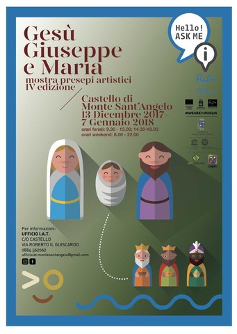 Natale all’info point di Monte Sant’Angelo: dal 13 dicembre la mostra dei presepi artistici 