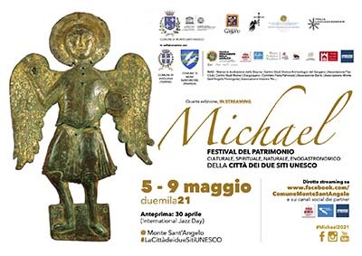 Festival #Michael2021 a Monte Sant’Angelo: giovedì 6 presentazione libro “Ti mangio il cuore”, visite multimediali e spettacolo teatrale “I racconti dell’Arcangelo” con il TPP